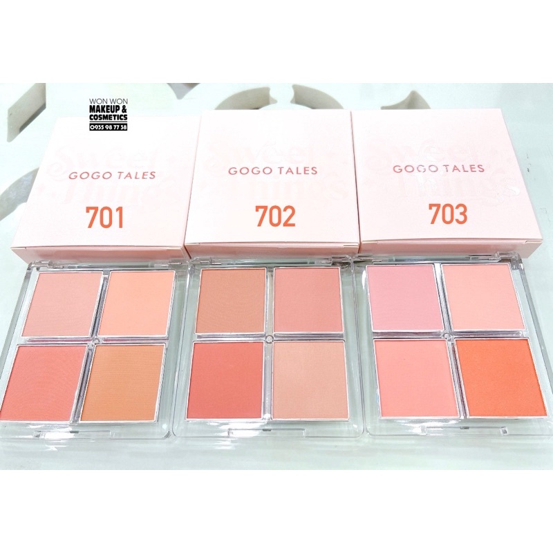Bảng Má Hồng 4 Màu Tone Tây Feeling Blush