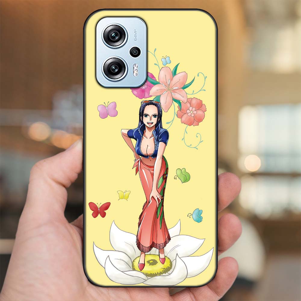 Ốp lưng Poco X4 GT viền đen in hình Nico Robin One Piece Đảo Hải Tặc