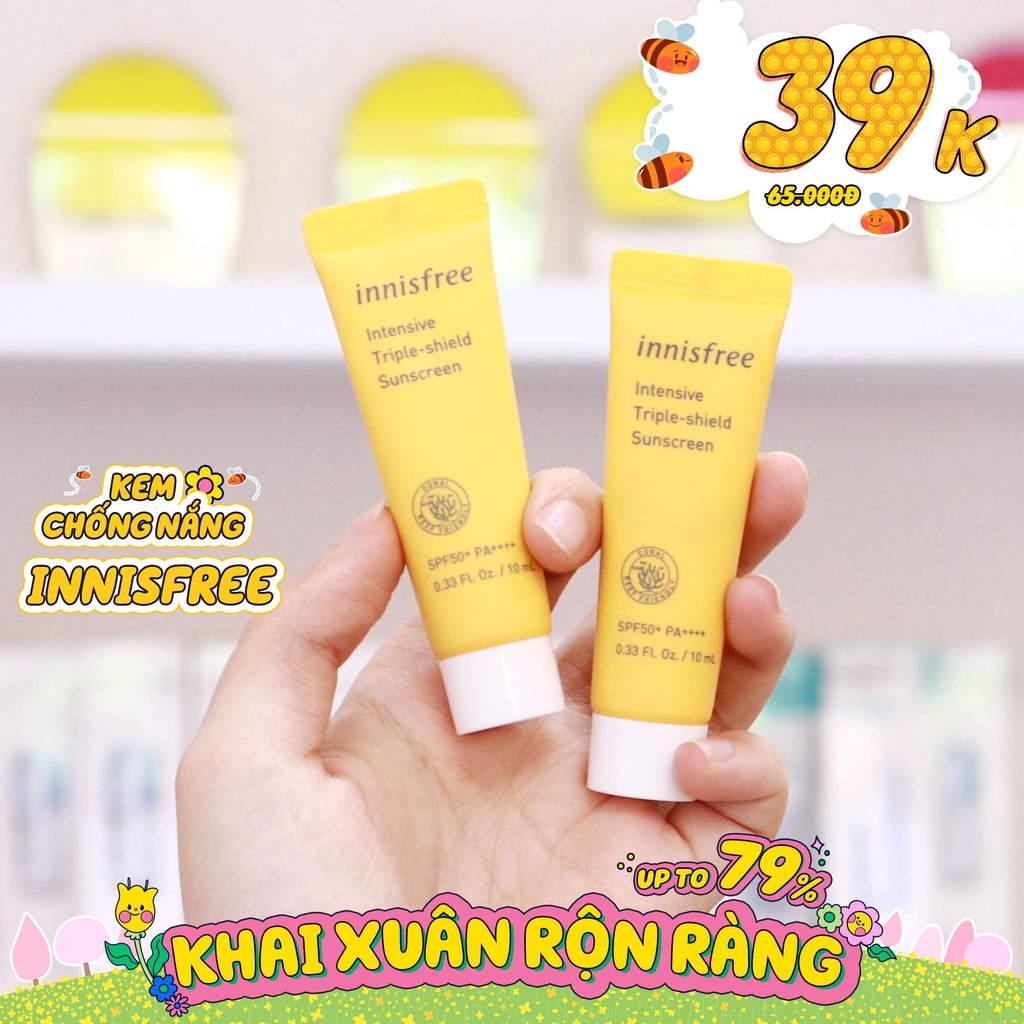 Kem chống nắng Innisfree Intensive Triple Shield Sunscreen 10ml