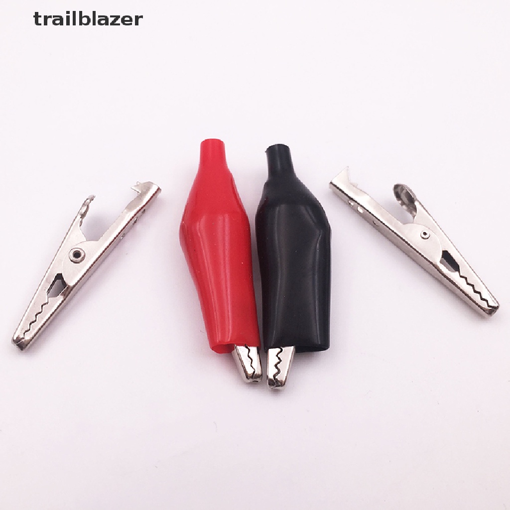 Set 12 Kẹp Cá Sấu Thử Nghiệm Bằng Nhựa Mềm 28MM Màu Đen / Đỏ / Xanh Dương / Vàng