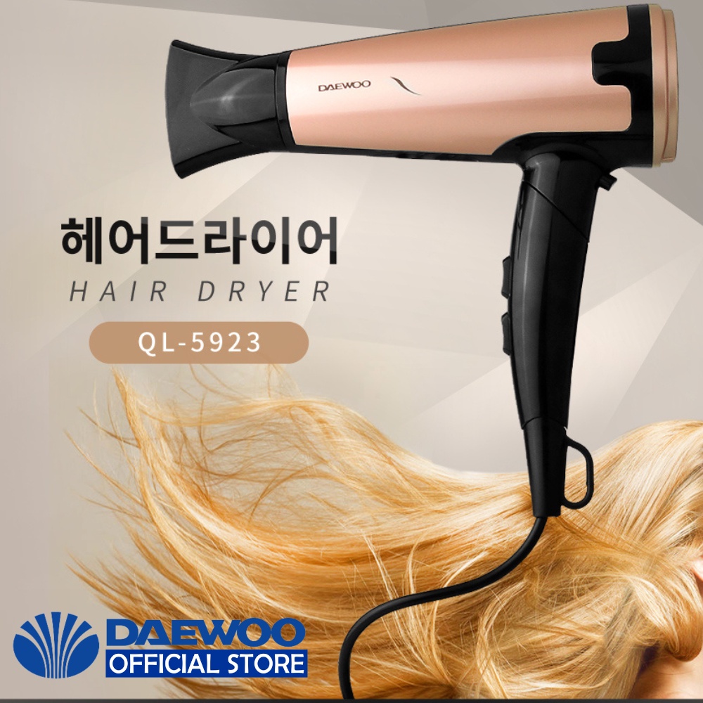 Máy sấy tóc Daewoo QL-5923 công suất 1800w, bảo hành 12 tháng