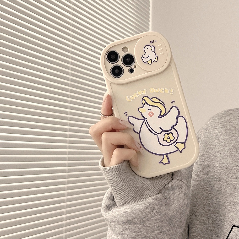 Ốp Điện Thoại TPU Dẻo Họa Tiết Chú Vịt Dễ Thương Cho ốp iphone 11 pro max X Xr Xs 7 8 14 Plus Se 2020 12 pro max sc1001