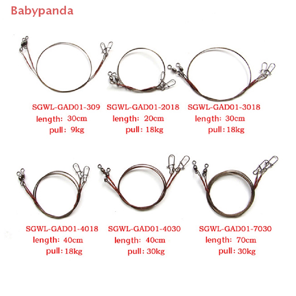 Set 2 Dây Thép Titan Chống Xoắn Dây Câu Cá