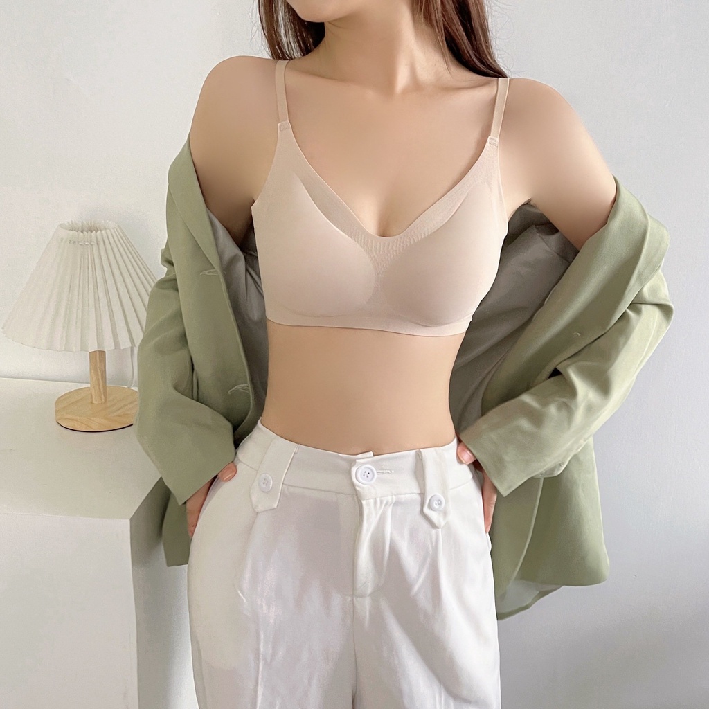 Áo Ngực Tạo Khe IBRA Áo Lót Không Gọng Chống Tụt Sexy Quyến Rũ, IBRA'S STORE A44