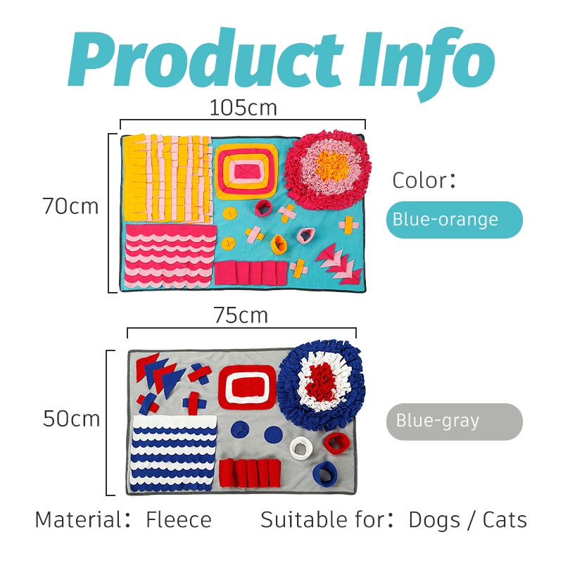 HamshMoc Đồ Chơi Thảm Lông Nhung Mềm Cho Cún Cưng IQ Giải Tỏa Căng Thẳng