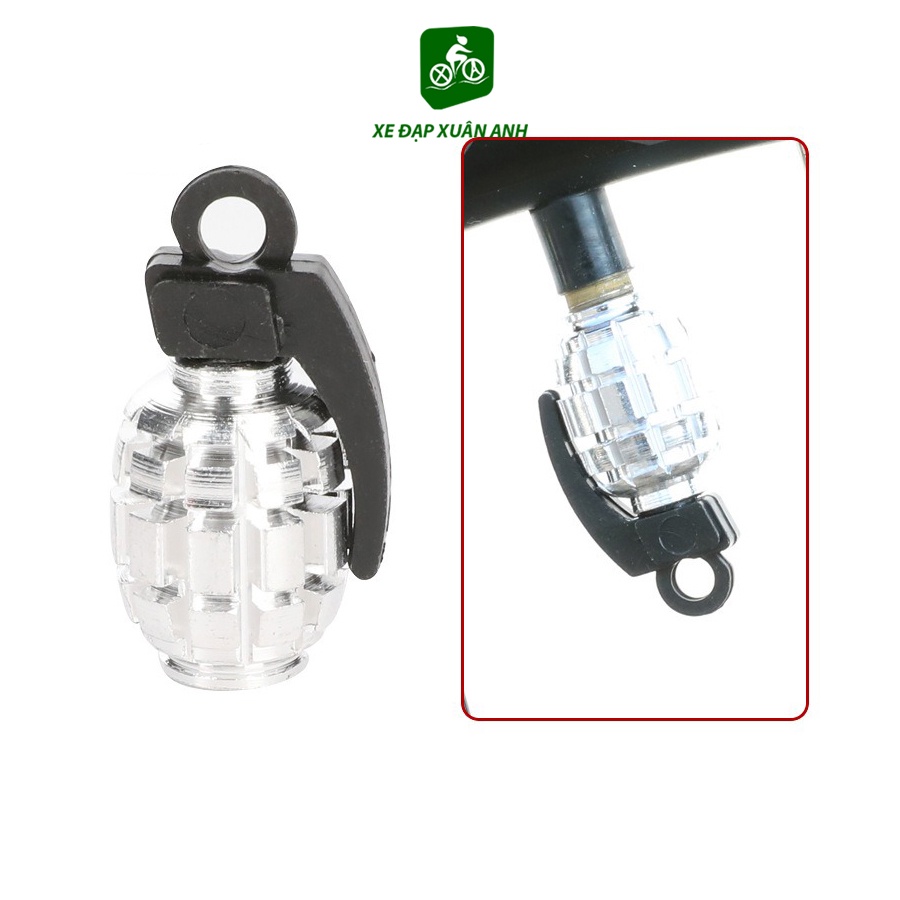 Nắp Van Xe Máy Hình Lựu Đạn Nhôm