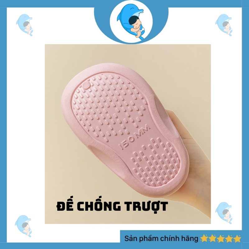 Dép sục cho bé, sục màu TRƠN EVA  siêu nhẹ, thoáng khí, đế chống trượt an toàn cho bé trai bé gái