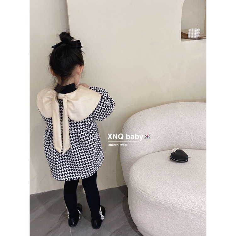 Áo Khoác Len Dày Mẫu Mới 2022 Qianniao Thời Trang Thu Đông Cho Bé Gái