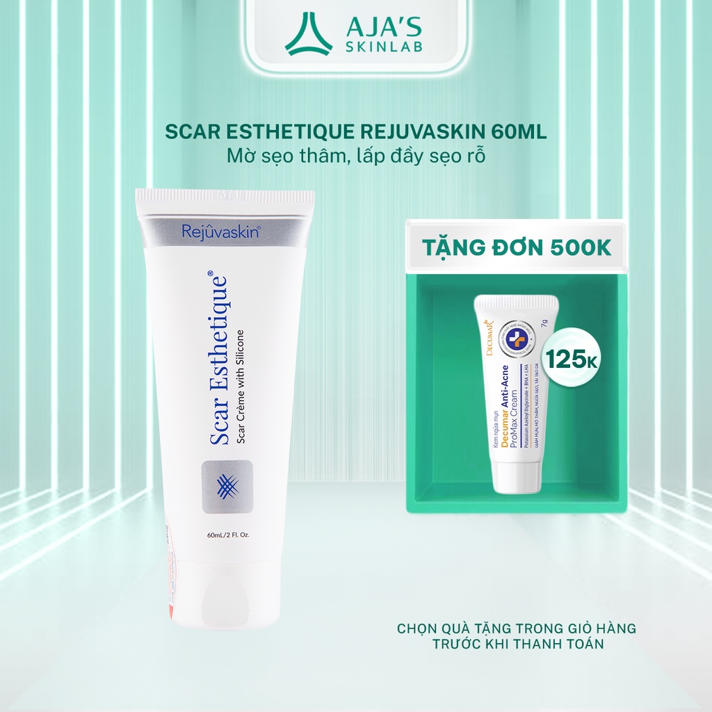 Kem làm mờ sẹo thâm, lấp đầy đầy và phục hồi da Scar Esthetique REJUVASKIN 60ml - AJA'S SKINLAB