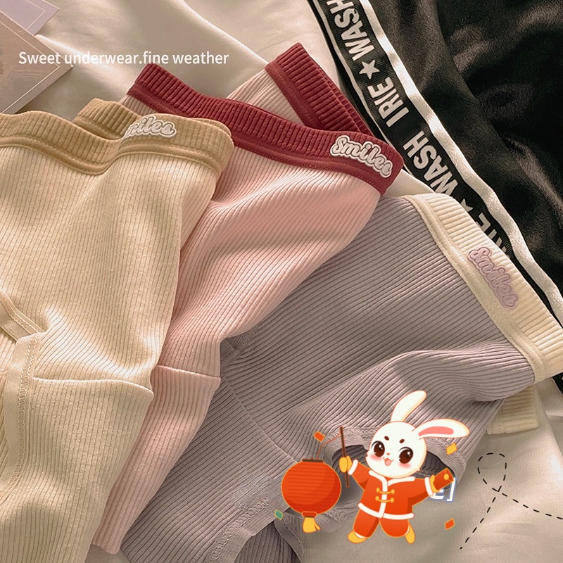 Quần Lót Cotton Không Đường May Kháng Khuẩn Màu Sắc Tương Phản Phong Cách Nhật Bản