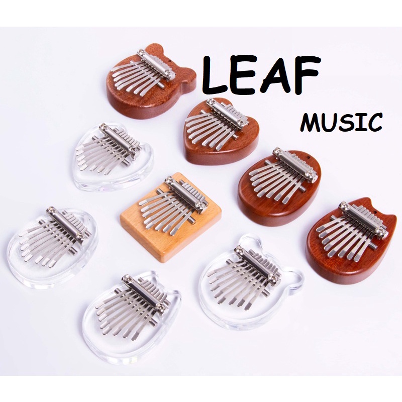 Đàn kalimba 8 phím móc khóa KHẮC HÌNH CUTE Leafmusic LF015 Dép lê