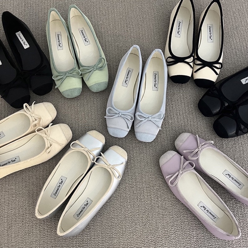 Giày búp bê nơ dây