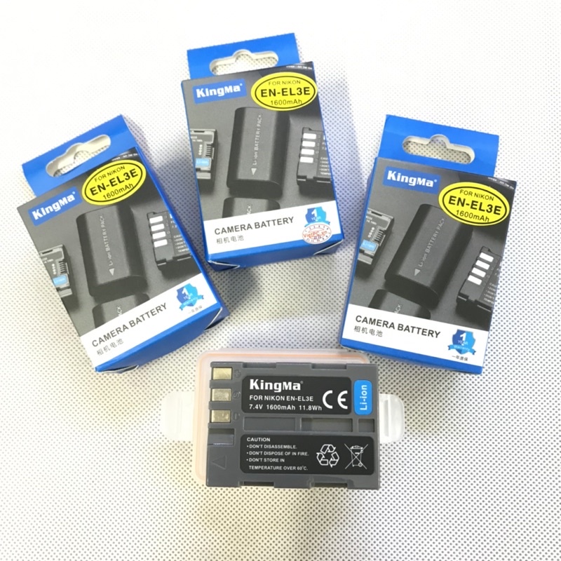 Pin máy ảnh Nikon EN-EL3E hãng KingMa cho máy D700 D300 D300S D200 D90 D80...