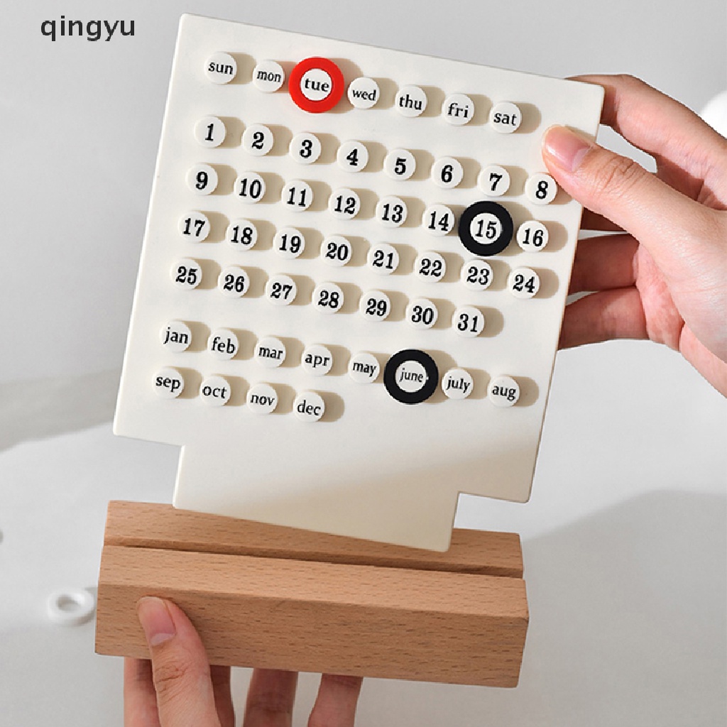 Qingyu Ins Lịch Để Bàn Thủ Công 3 Vòng Bằng Acrylic Trang Trí Nhà Cửa