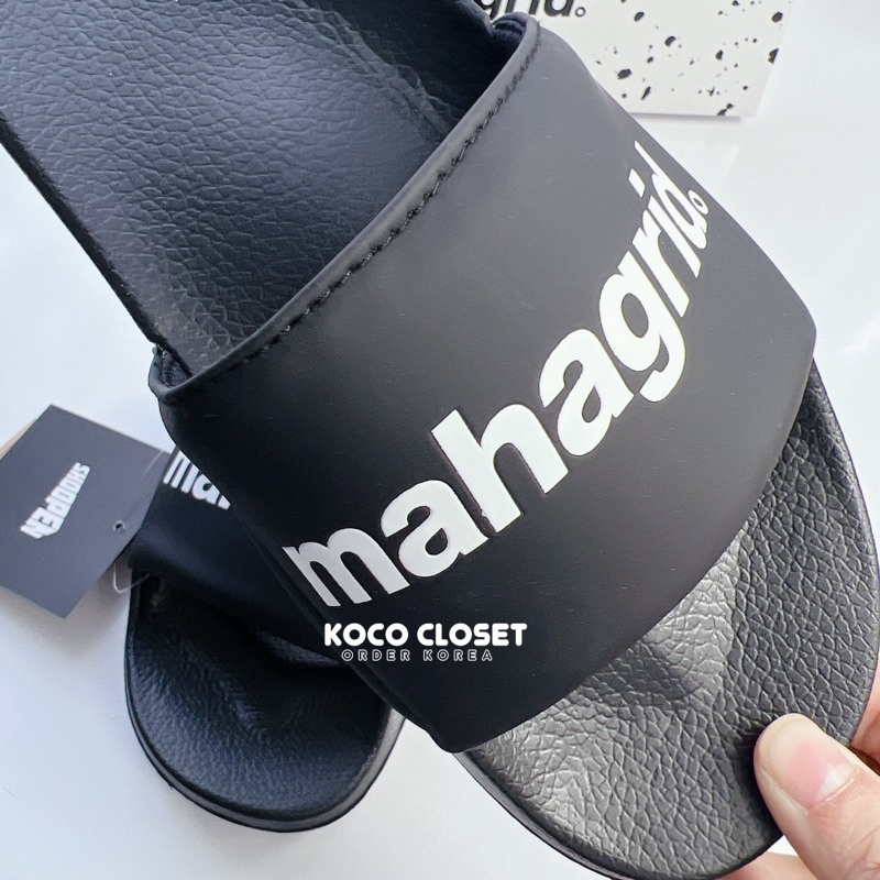 Dép Shoopen Mahagrid Quai Ngang màu Đen