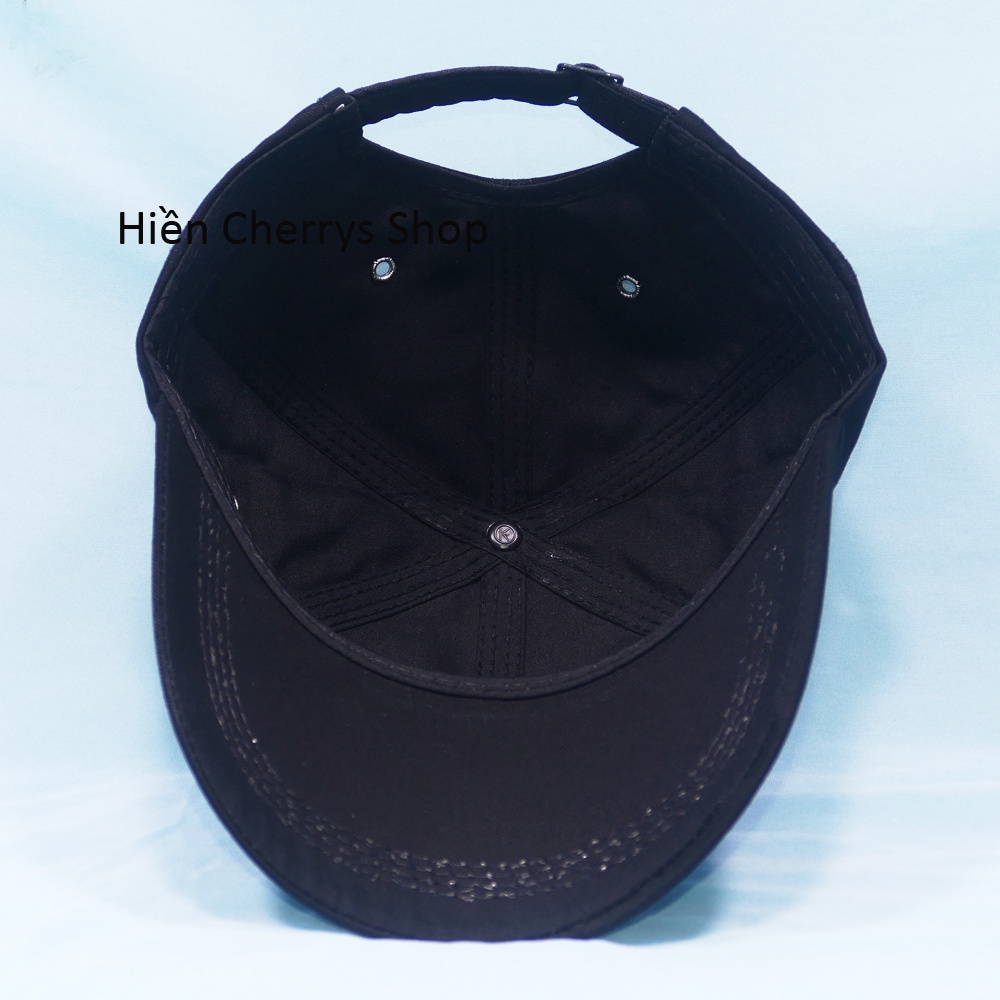 Mũ lưỡi trai, Nón kết mặt da Boss đẹp - Chất liệu vải Kaki thoáng mát phù hợp cho cả nam và nữ.