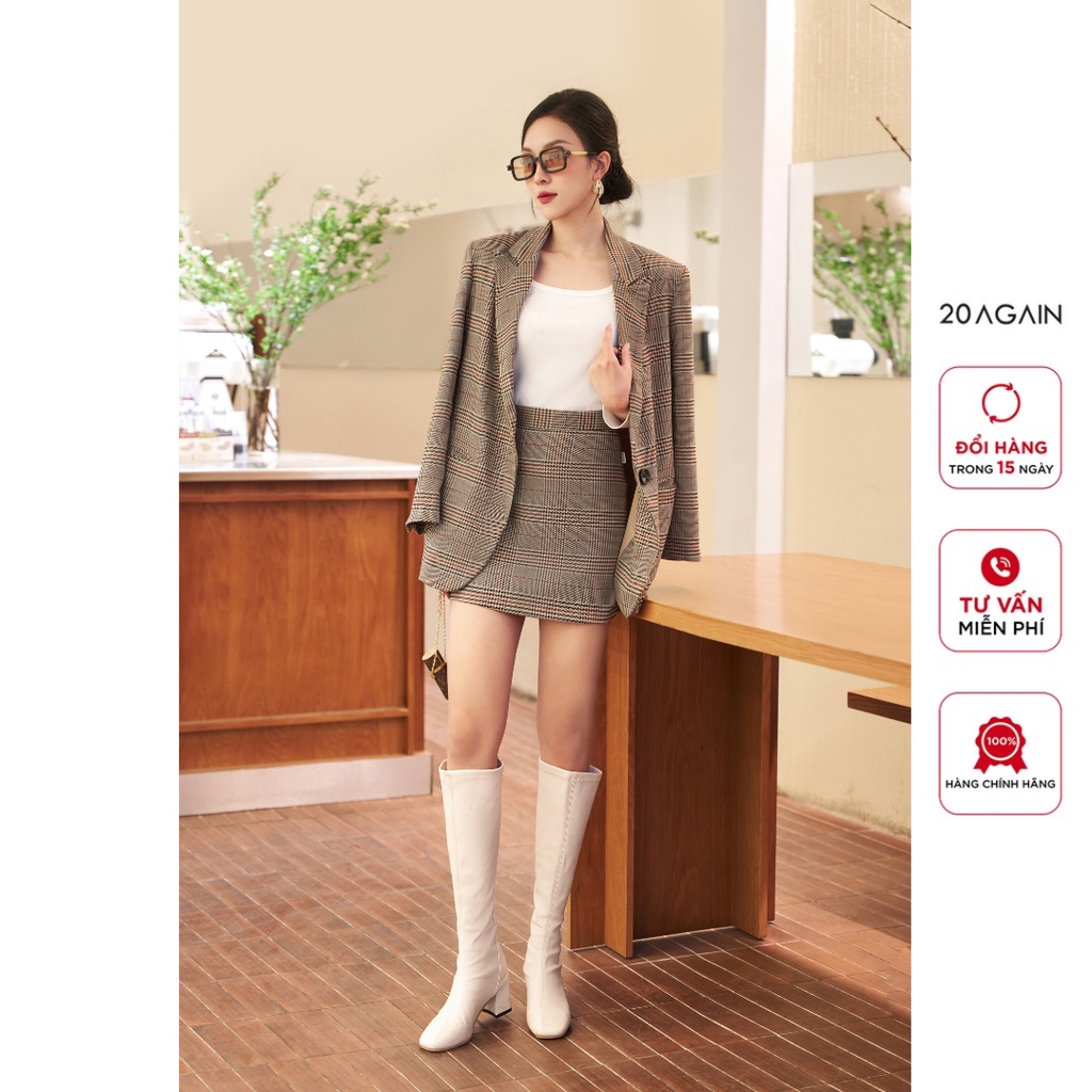 Chân váy dáng A 20Again , thiết kế basic, nhẹ nhàng JBA2522