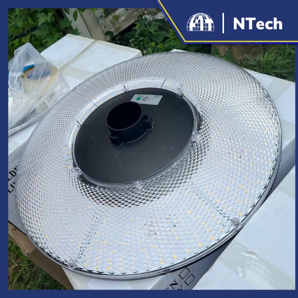 Đèn năng lượng mặt trời hình đĩa bay kim cương 800w- Chính hãng Jindian -  UFO800 - Công Suất 800W Ánh sáng vàng - Trắng