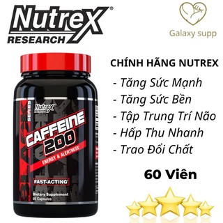 Nutrex Caffeine Tăng Sức Mạnh Tập Trung Tinh Thần 60 Viên