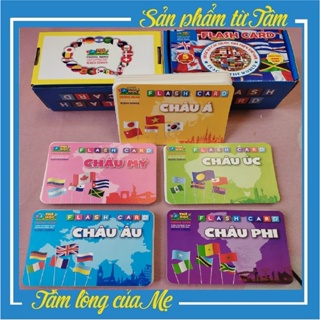 Thẻ Học Song Ngữ Quốc Kỳ Các Quốc Gia Trên Thế Giới