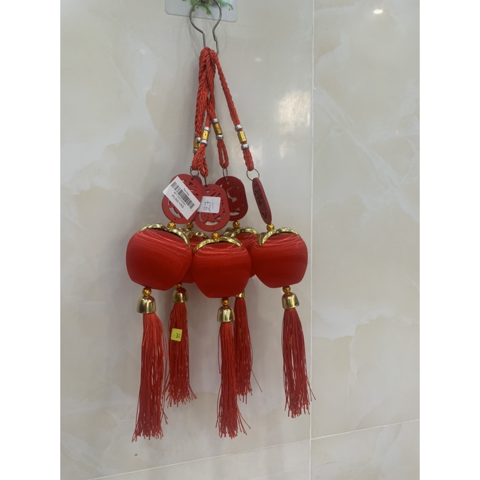 Dây Treo Trang Trí Năm Mới Màu Đỏ Phong Cách Trung Hoa