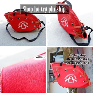 Hỗ trợ Ship-  -Túi đựng gà chọi - túi vận chuyển gà đá - túi da có quai đeo - làn xách gà chọi hanpet 102