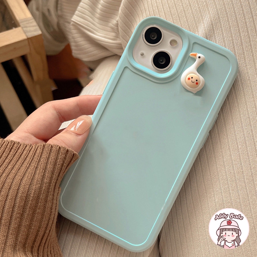 Ốp Điện Thoại TPU Mềm Chống Sốc In Hình Đầu Vịt Vui Nhộn Sang Trọng Cho IPhone 14 Pro Max 13 12 11 Pro Max X XS Max