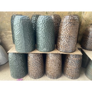 Bình cắm hoa dáng chuông củ lạc H40cm. Gốm sứ Bát Tràng.
