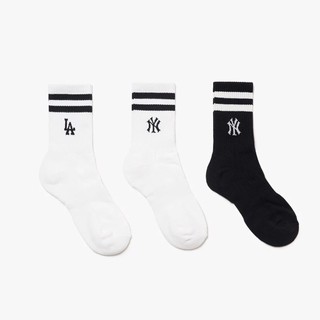 [HÀNG CHÍNH HÃNG] Vớ MLB cổ cao Two Line Small Logo