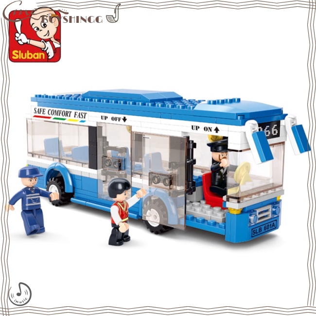 Âm Nhạc 238 Miếng Đồ Chơi LEGO Xe Buýt Sluban 0330 City Series