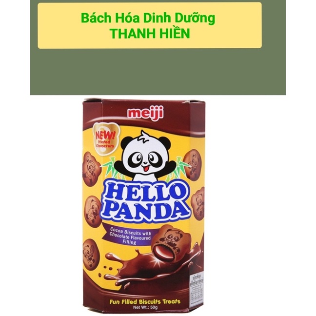 Meiji Bánh Hello Panda double chocolate 50g