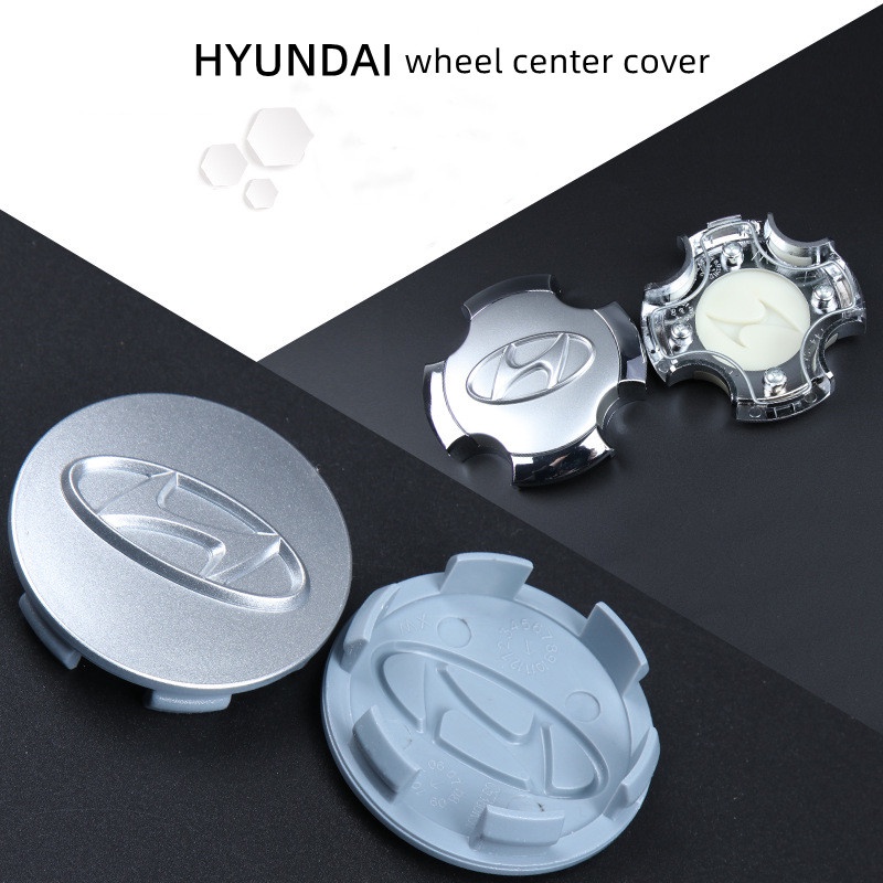Set 4 Nắp Đậy Trục Bánh Xe Hơi Hyundai Elantra 57mm / 60mm / 65mm