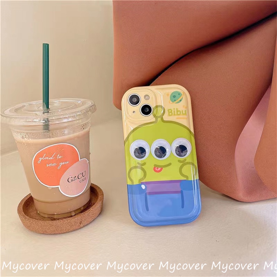 Ốp Điện Thoại Silicon Họa Tiết Gấu / Người Ngoài Hành Tinh Cho iPhone 14 13 12 11 Pro Max X Xr Xs 8 7 6 Plus SE 2020