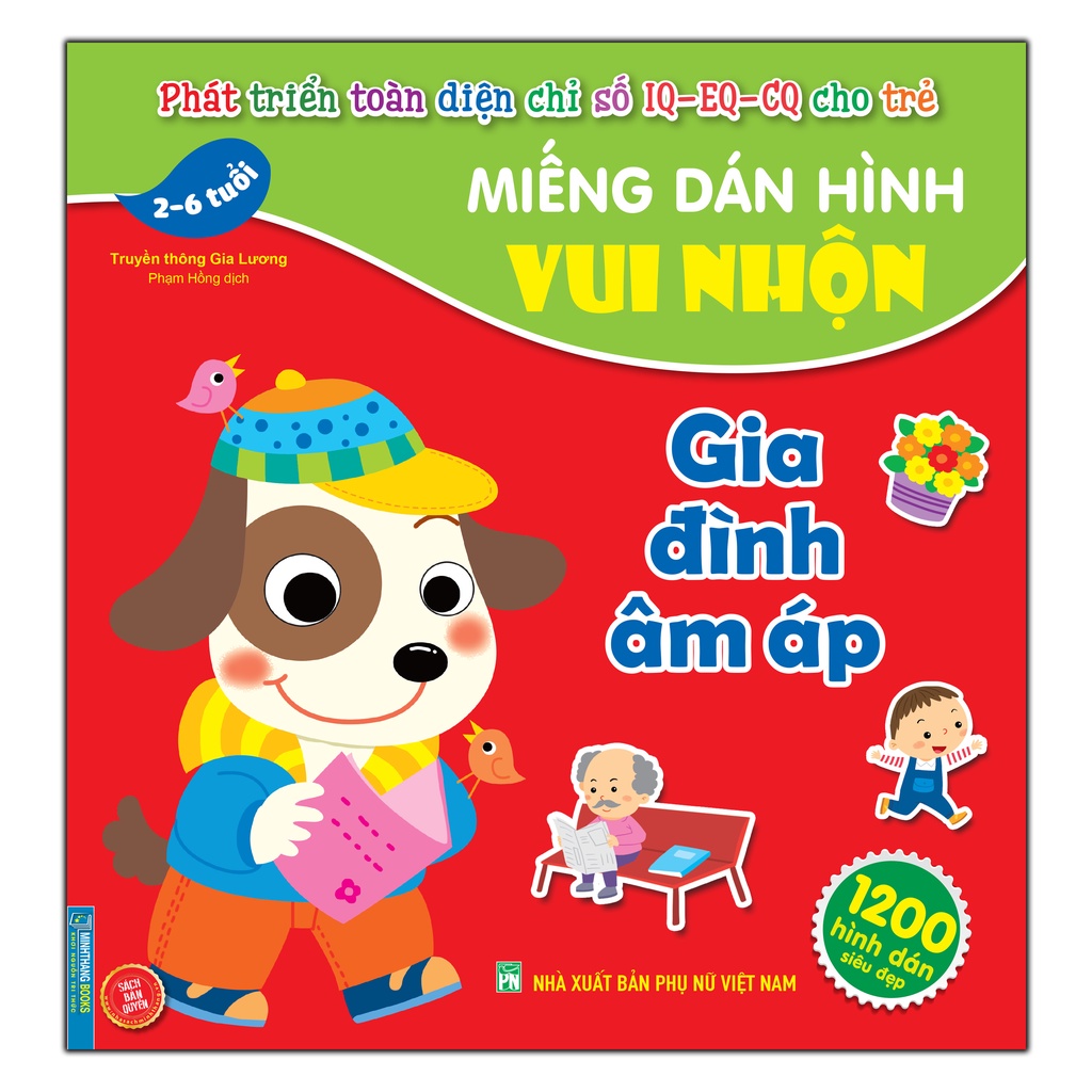 Sách - Combo 2c - Miếng dán hình vui nhộn - Thế giới khủng long &amp; Gia đình ấm áp (2-6 tuổi)