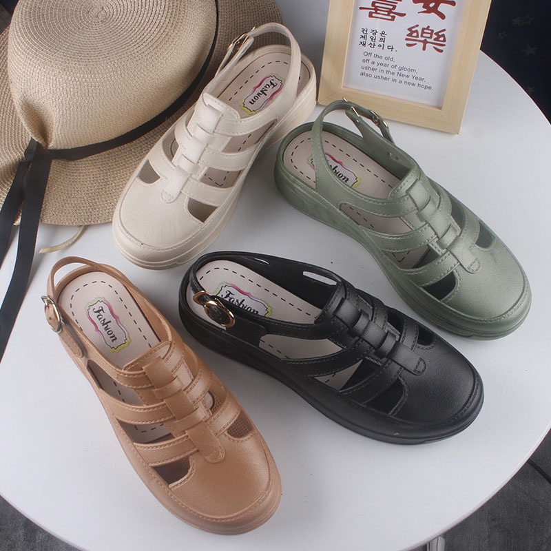 One more shoes⭐ Xăng đan Trơn Màu Thời Trang Dành Cho Nữ