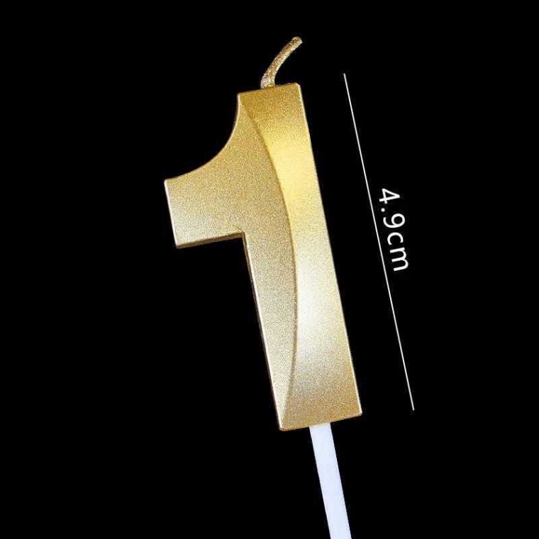 Nến số sinh nhật  nến số nhũ 3D siêu đẹp