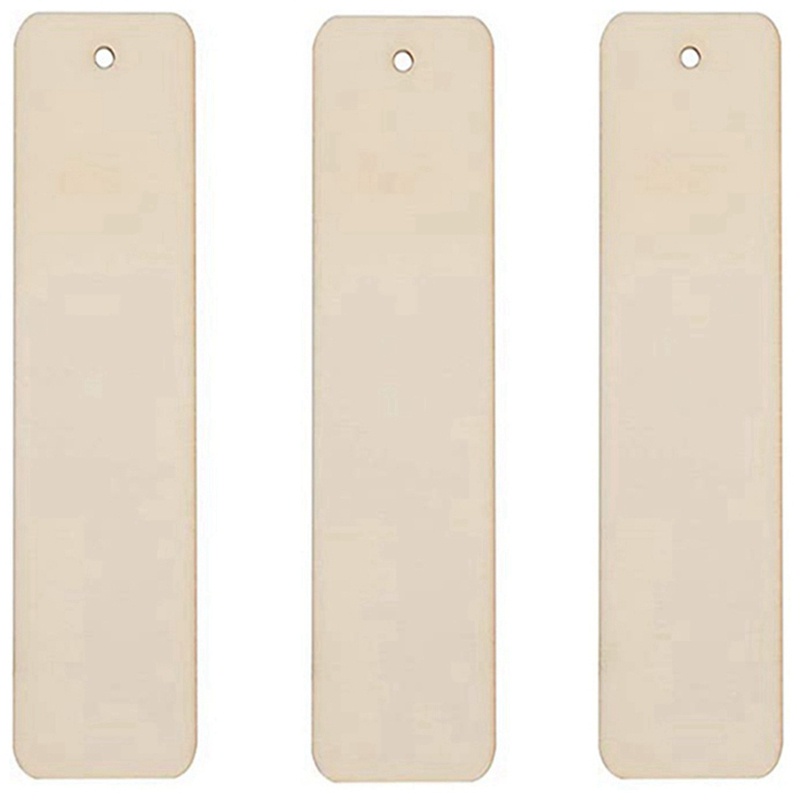 Set 100 Thẻ Đánh Dấu Trang Sách Bằng Gỗ Kèm Dây Thừng