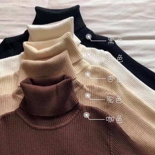 Áo len cổ lọ style hàn xẻng