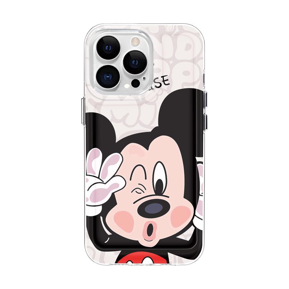 Ốp Điện Thoại Trong Suốt In Hình Chuột Mickey Minnie Cho iphone 14promax 13 12 11 7Plus 7 8 X XR XSMax