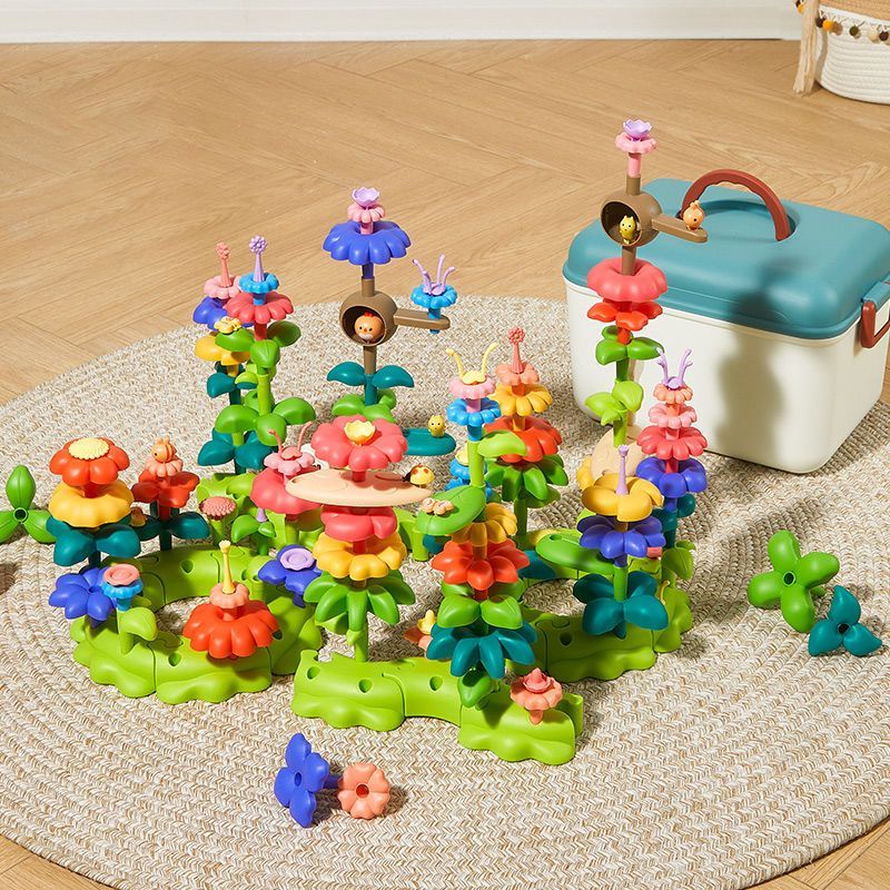 Đồ chơi xếp hình vườn hoa thông minh cho bé trai, bé gái. Đồ chơi lắp ráp, ghép hình trí tuệ cho trẻ em 1 2 3 4 5 tuổi