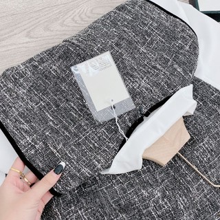 Set váy dạ sơ mi phối nơ 🎀