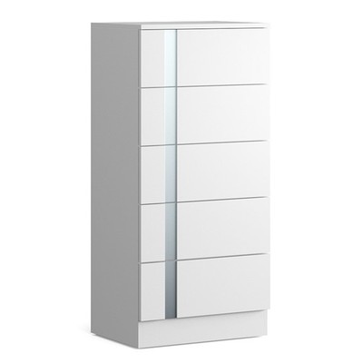 RYAN, Tủ lưu trữ đồ dùng 5 ngăn kéo DRA_258, 55x40x117cm, tủ gỗ Scandi Home