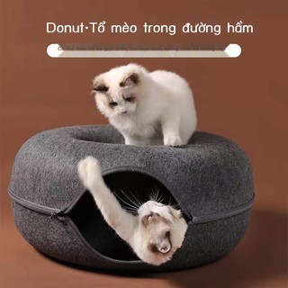 Donut Tunnel Cat Litter có thể tháo rời và giặt được