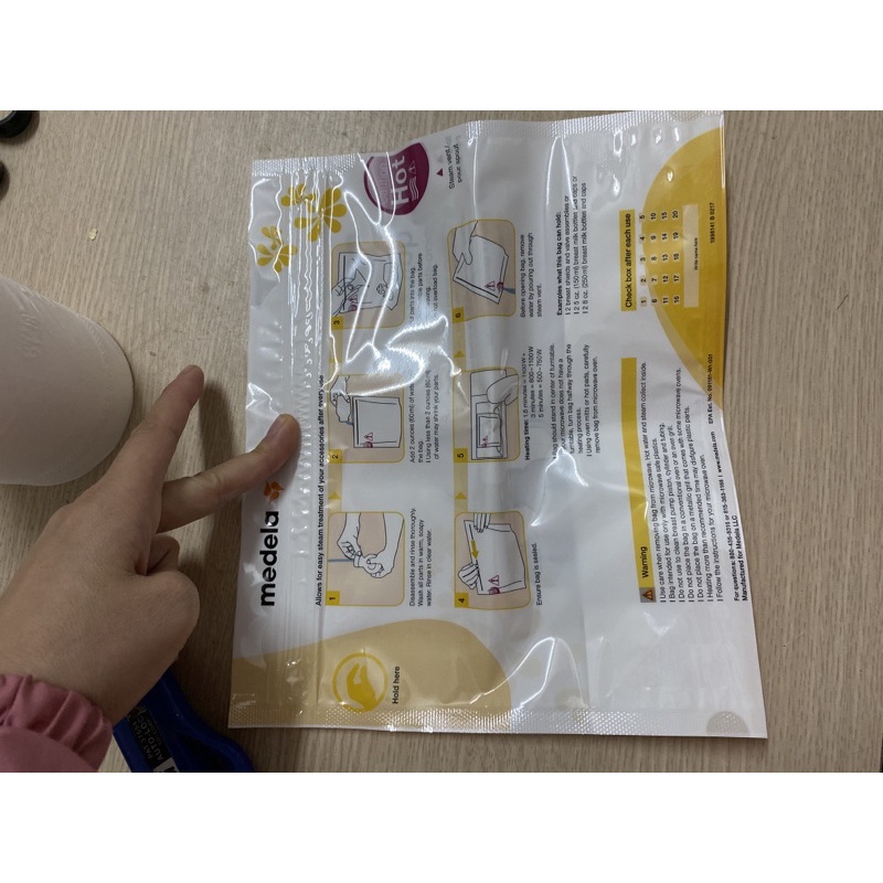 Túi tiệt trùng lò vi sóng bình sữa
