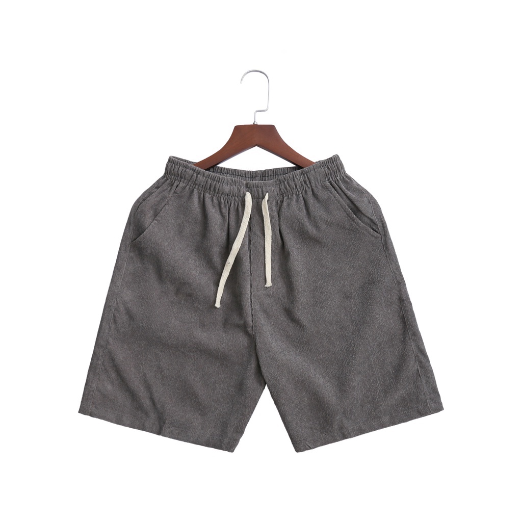 Quà tặng khâu trang cho Quần short nam nhung tăm cao cấp - Quần đùi mặc nhà đi chơi thời trang unisex