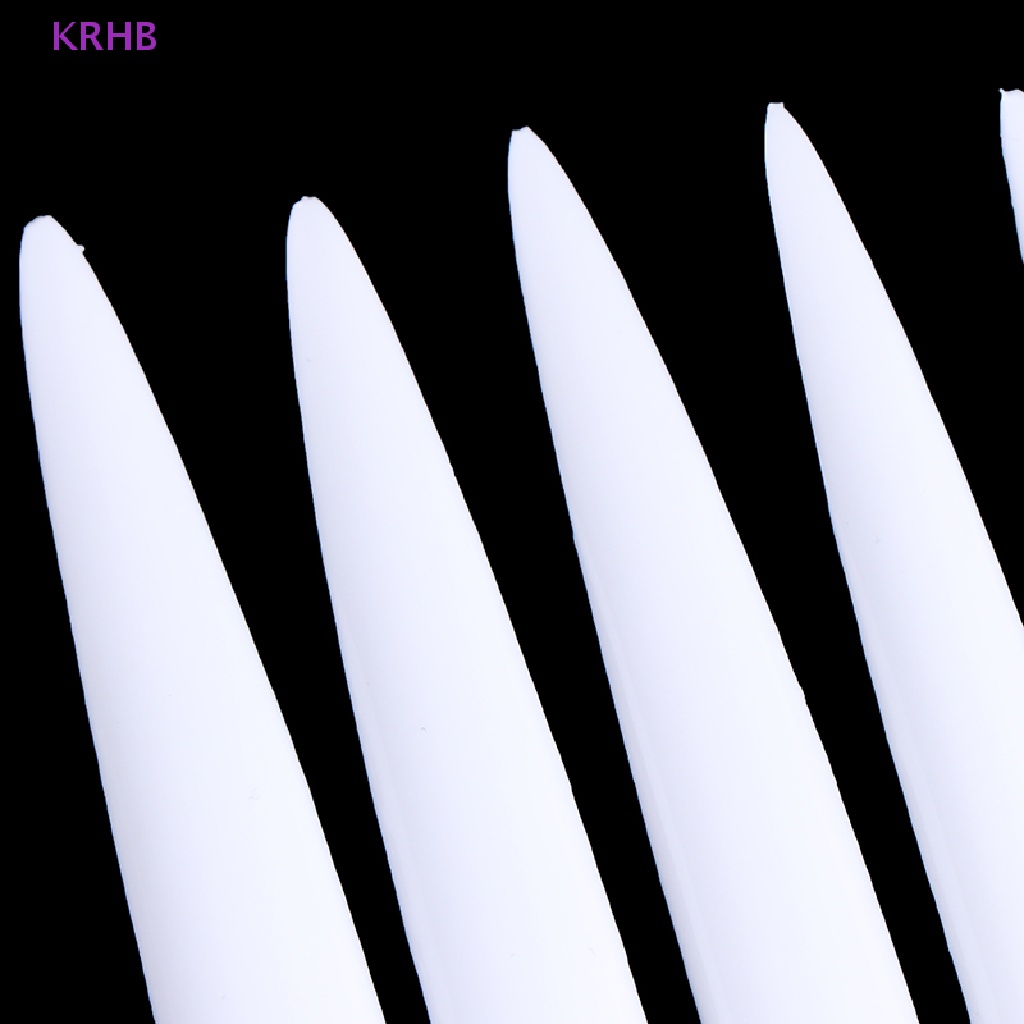 Set 10 Móng Tay Giả Sắc Bén Phong Cách Pháp Cho Salon Mới