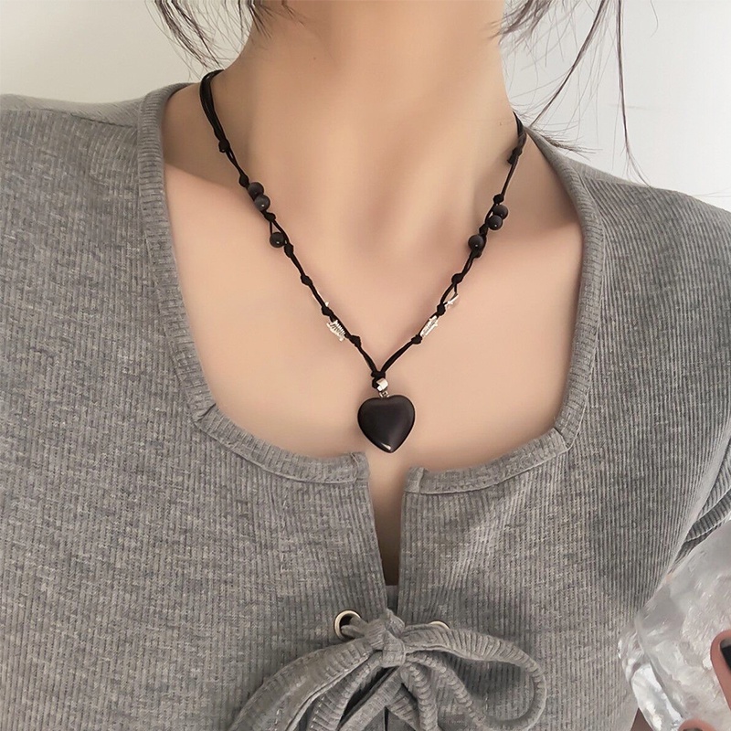 Vòng cổ Mặt Hình Trái Tim / Bướm Đính Hạt Ngọt Ngào Thời Trang