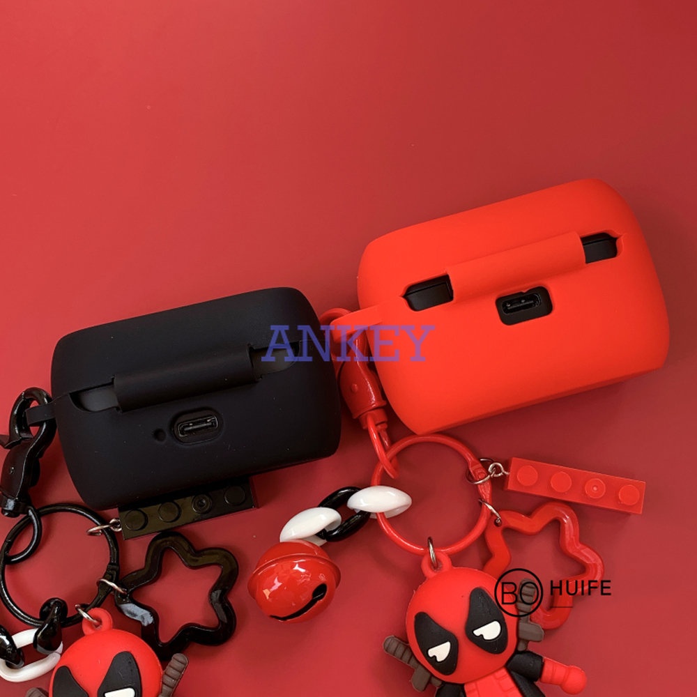 Jabra Elite 5 4 Active 3 2 E3 E2 85T 75T Case Cute Deadpool Cartoon Cover TWS Bluetooth Earphone Wireless Headphone Headset Box Bag