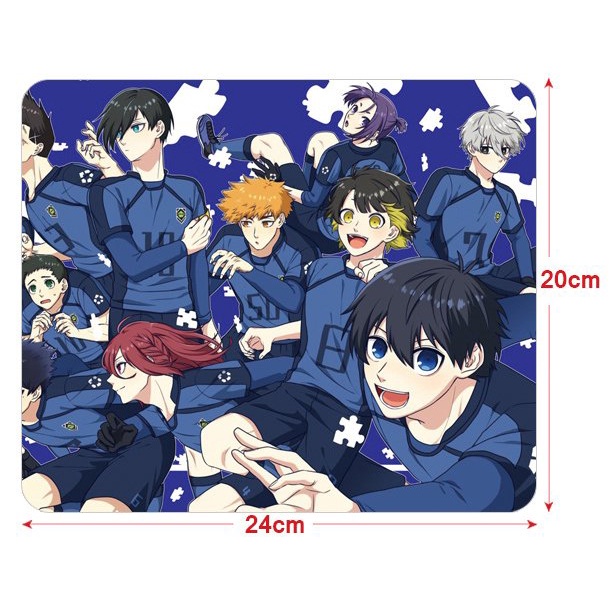 Miếng lót chuột IN HÌNH BLUE LOCK anime chibi tiện lợi xinh xắn kê chuột máy tính