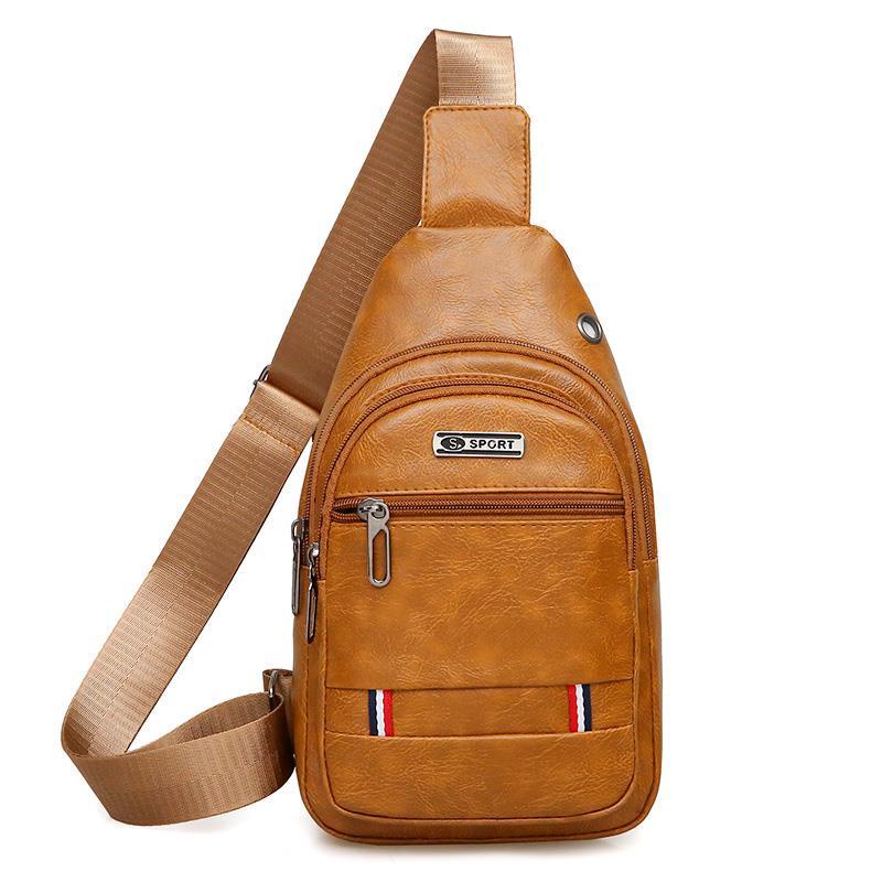 Túi Da Đeo Chéo Ngực Thời Trang Phong Cách Hàn Quốc Cho Nam